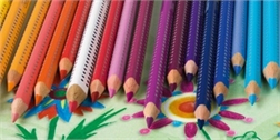 Etui de 12 crayons de couleur Jumbo GRIP Faber-Castell